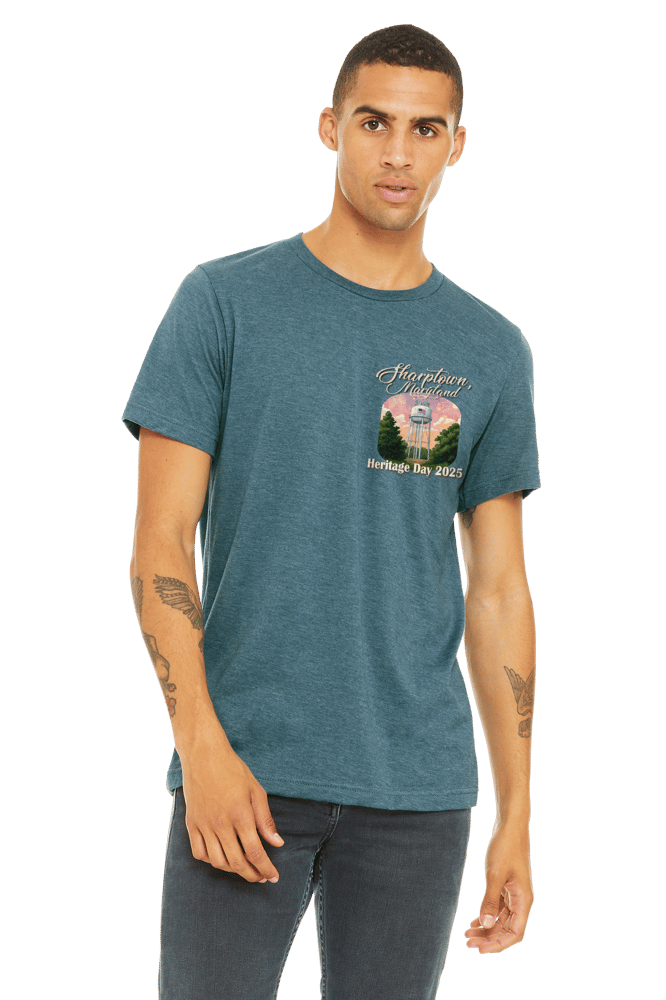 Heritage Day 2025 Adult Tee- Heather Teal / Yarnigans